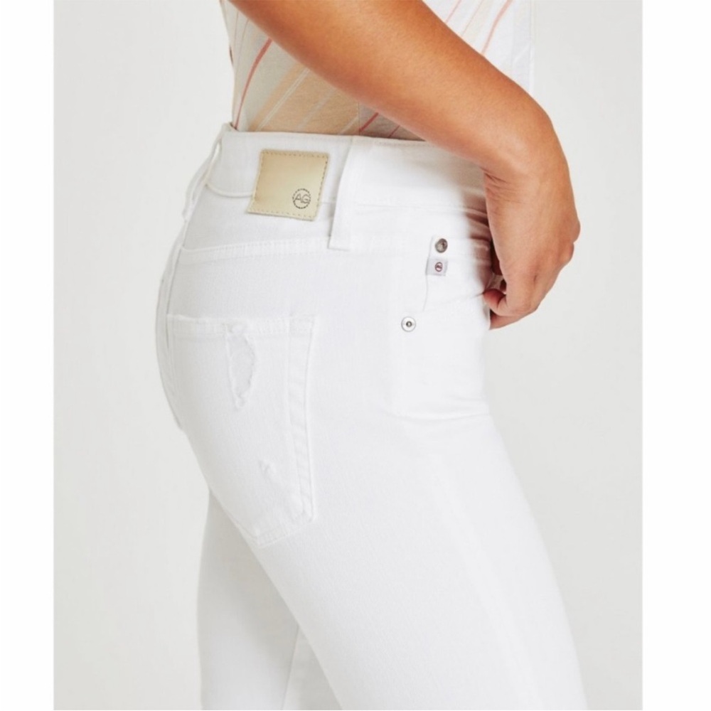 Like New AG Adriano Goldschmied White Ex Boyfriend Slim Slouchy Jeans 28 R - Picture 4 of 12